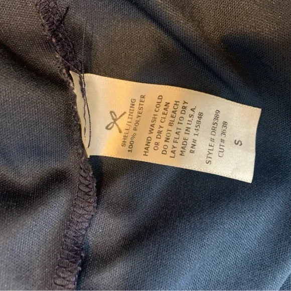 Everly Pink and Purple V-Neck Long Sleeve Dress Ladies Size Small Cocktail - Picture 5 of 5